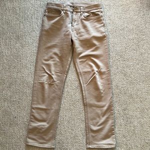 Banana Republic Khaki Tan Traveler slim fit pants 31x32